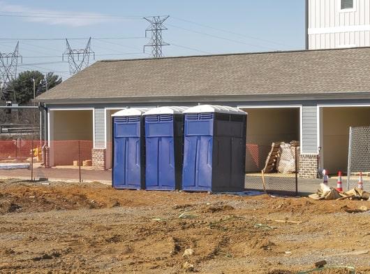 the number of construction porta potties needed for a work site depends on the size and period of the project, as well as the number of staff members on site